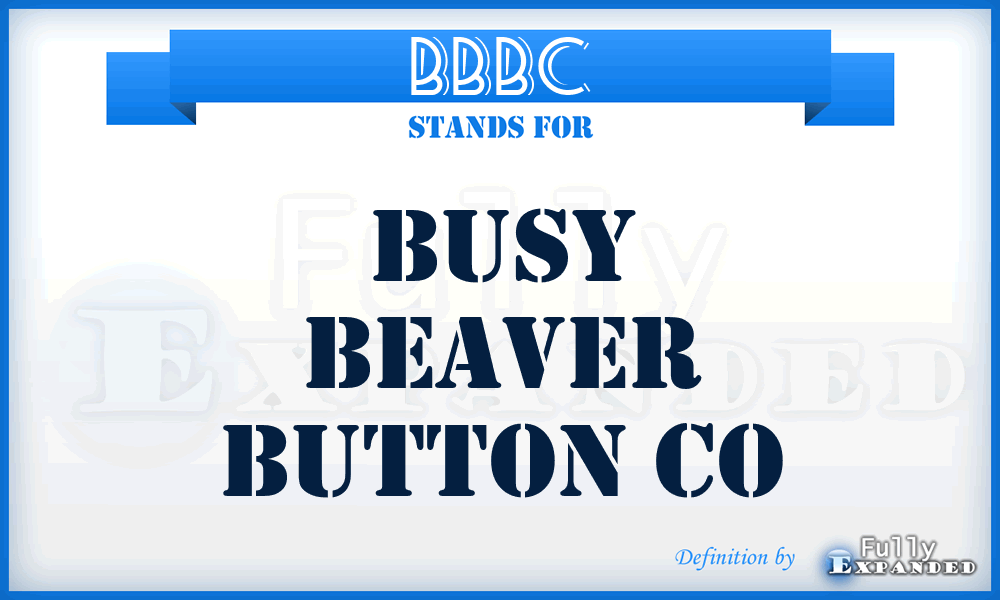 BBBC - Busy Beaver Button Co