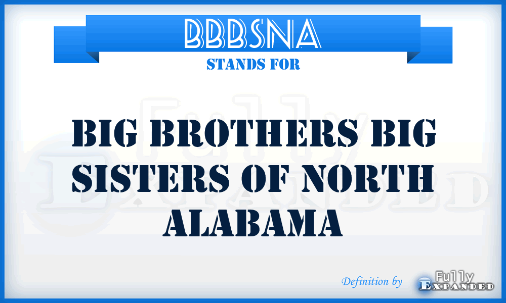 BBBSNA - Big Brothers Big Sisters of North Alabama