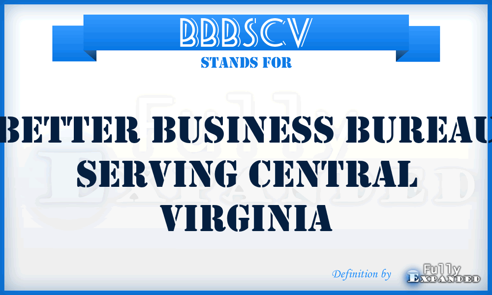 BBBSCV - Better Business Bureau Serving Central Virginia