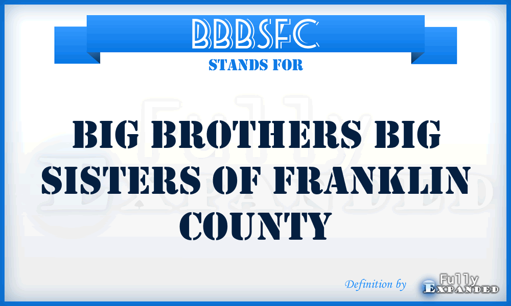 BBBSFC - Big Brothers Big Sisters of Franklin County