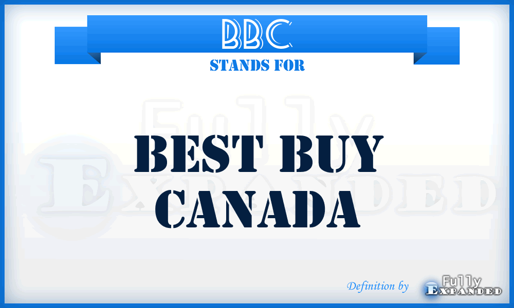 BBC - Best Buy Canada