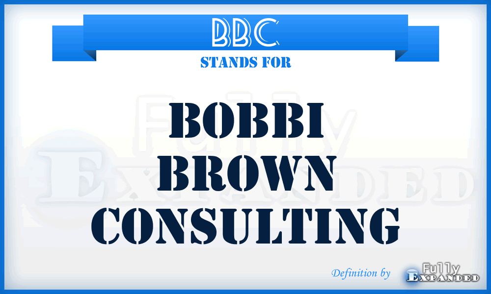 BBC - Bobbi Brown Consulting