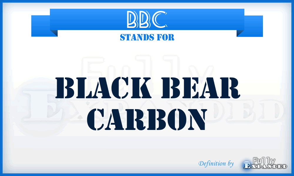 BBC - Black Bear Carbon