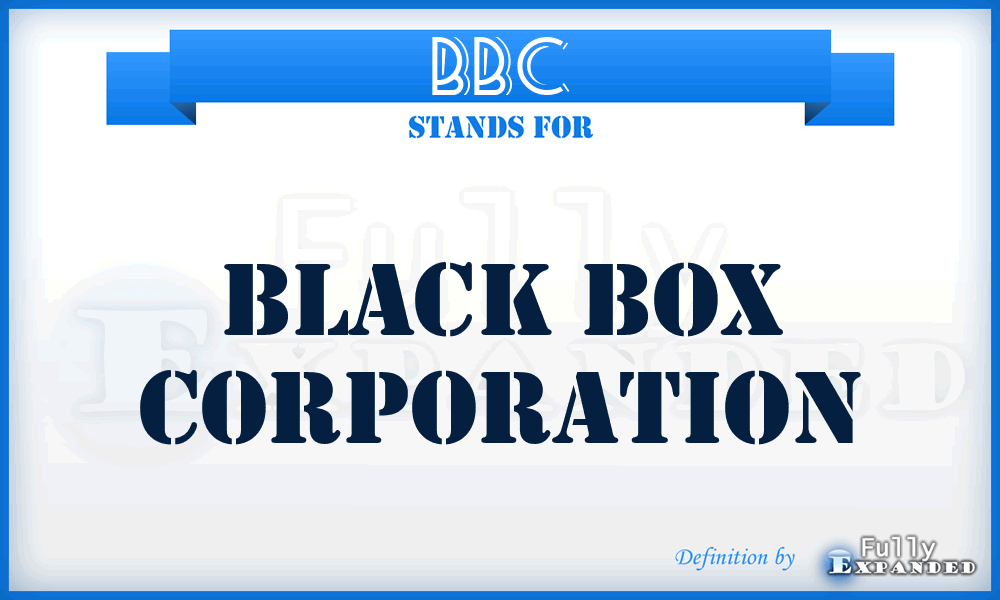 BBC - Black Box Corporation