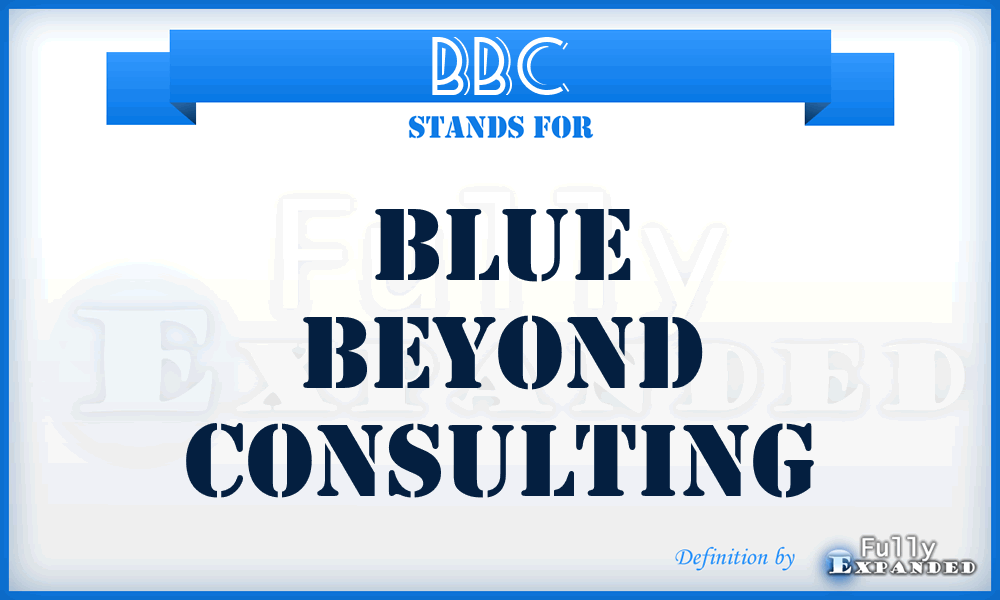 BBC - Blue Beyond Consulting