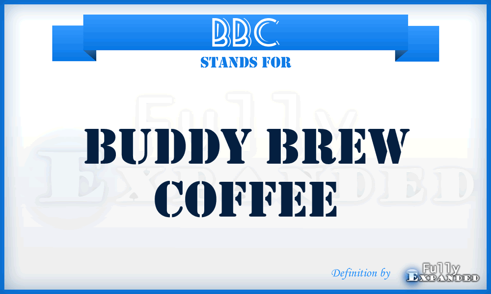 BBC - Buddy Brew Coffee