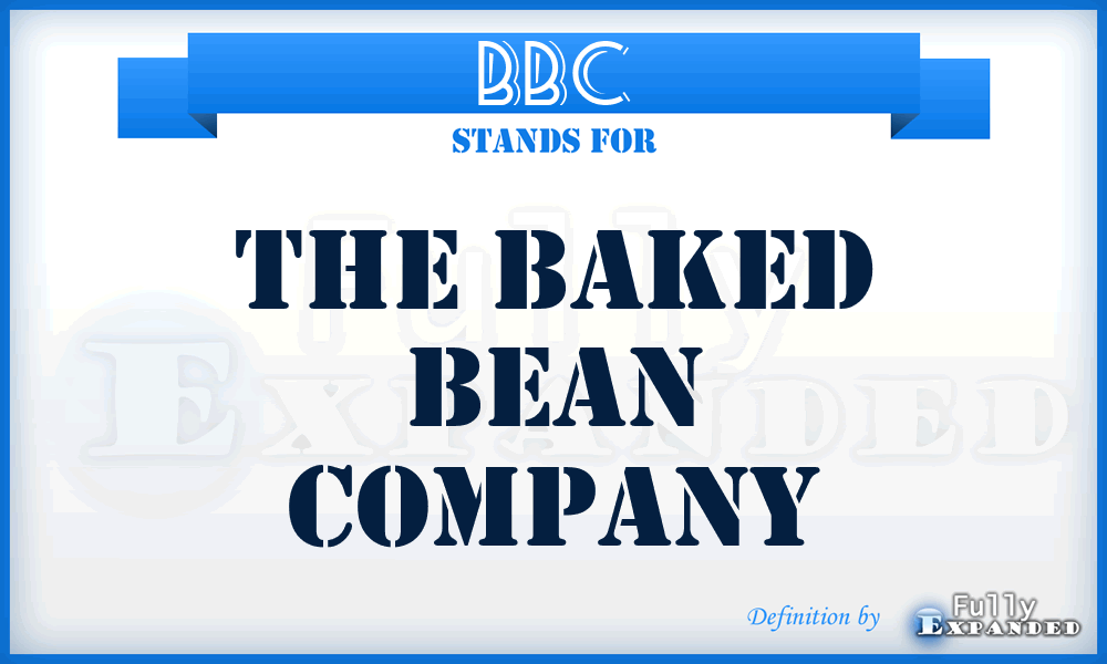 BBC - The Baked Bean Company