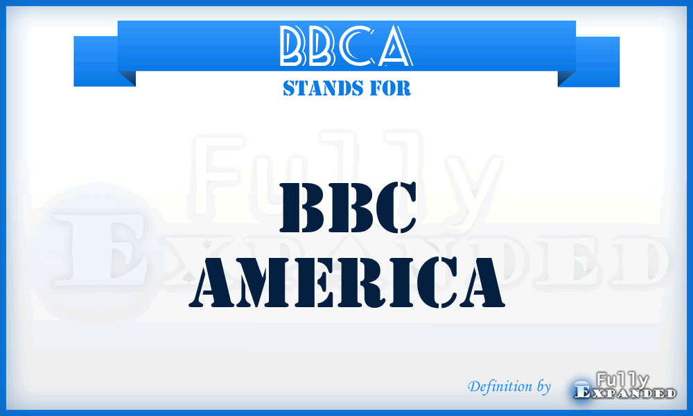BBCA - BBC America