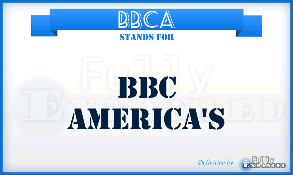 BBCA - BBC America's