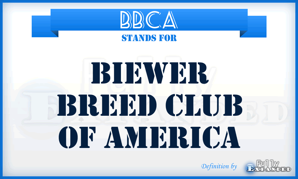 BBCA - Biewer Breed Club of America