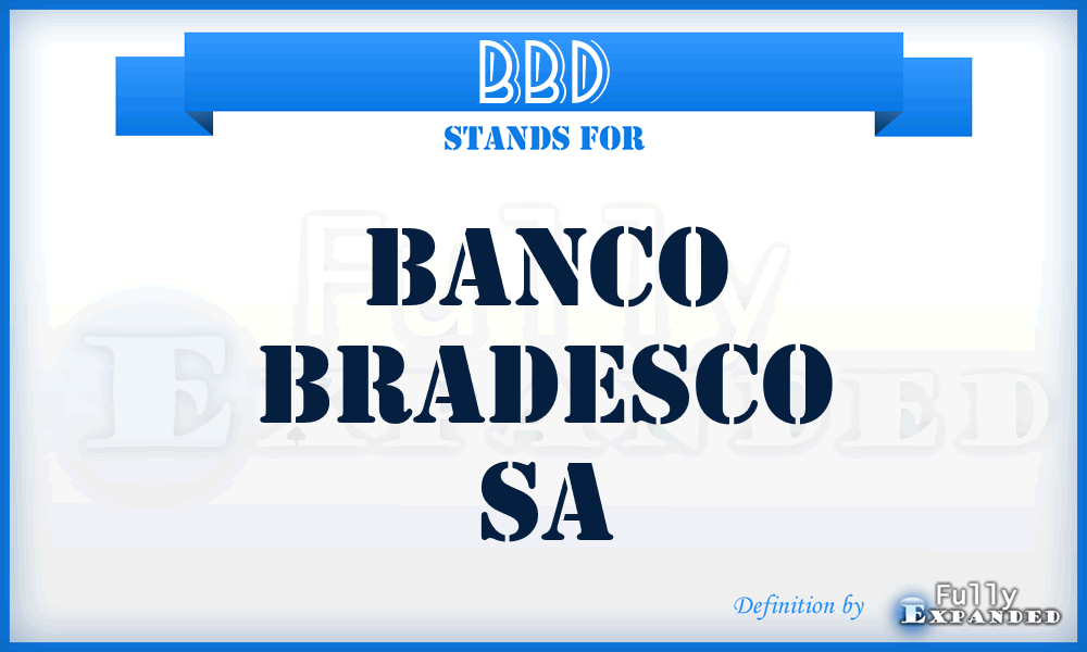 BBD - Banco Bradesco Sa