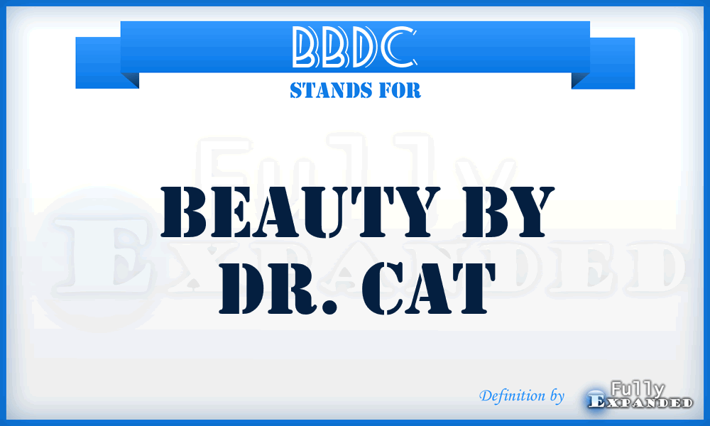 BBDC - Beauty By Dr. Cat