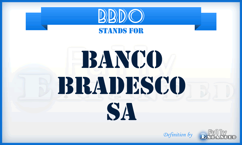 BBDO - Banco Bradesco Sa