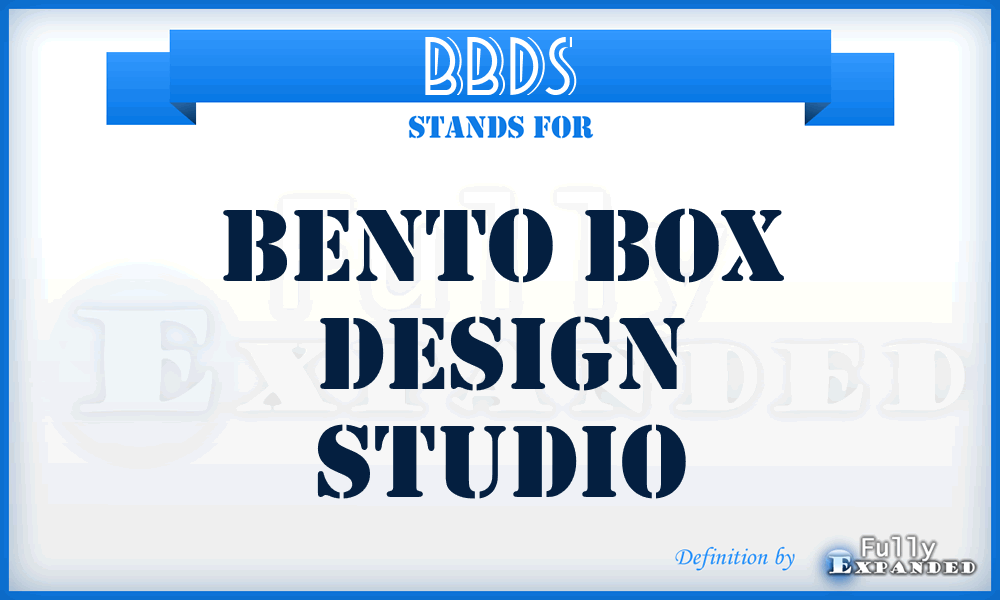 BBDS - Bento Box Design Studio