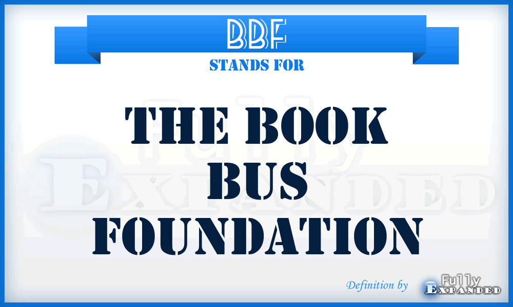 BBF - The Book Bus Foundation