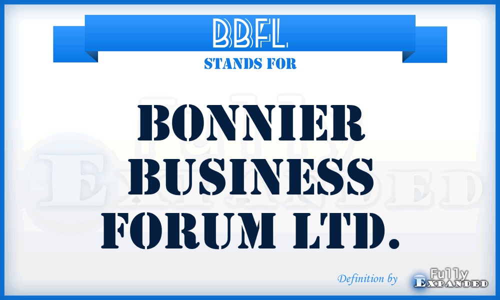 BBFL - Bonnier Business Forum Ltd.