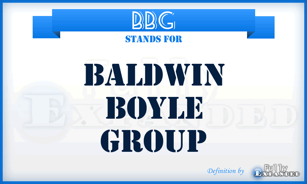 BBG - Baldwin Boyle Group