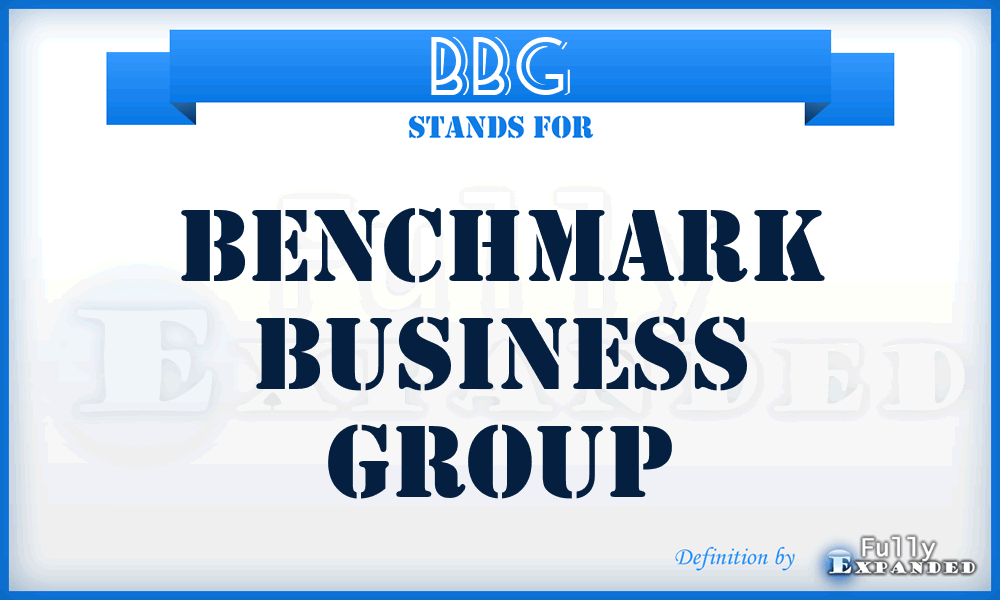 BBG - Benchmark Business Group