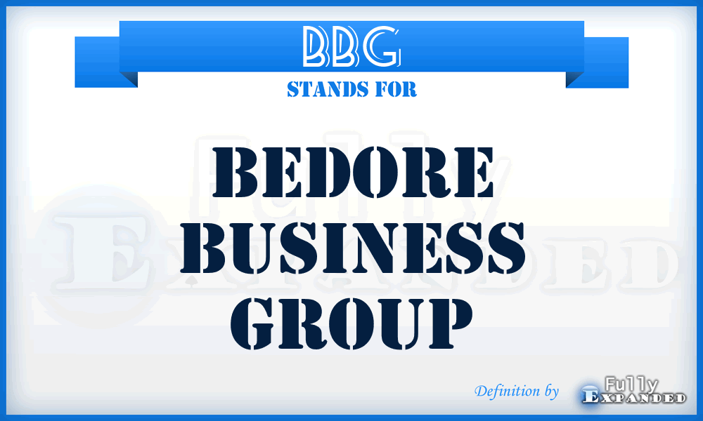 BBG - Bedore Business Group