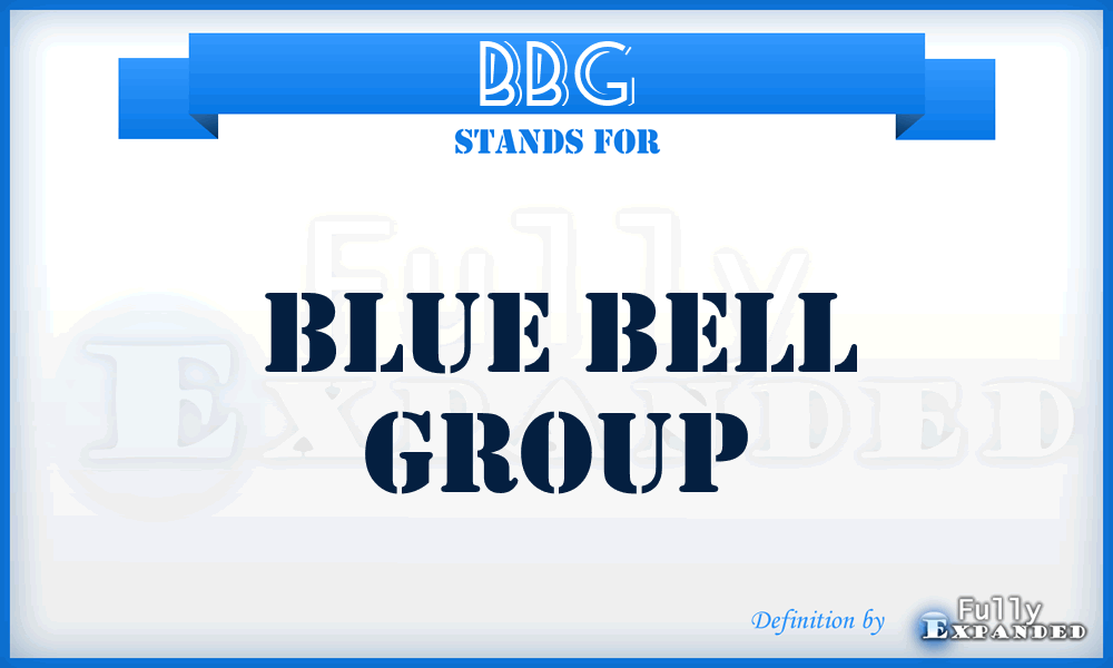 BBG - Blue Bell Group