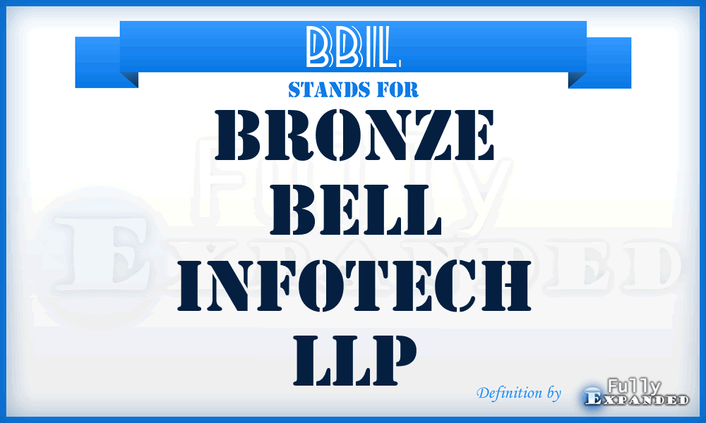 BBIL - Bronze Bell Infotech LLP