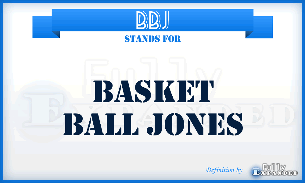 BBJ - Basket Ball Jones