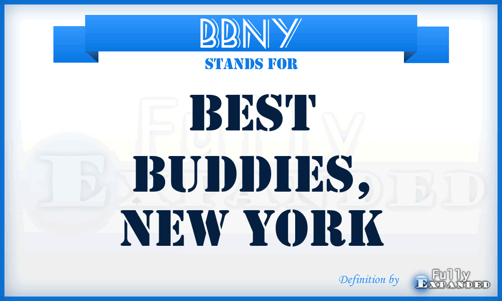 BBNY - Best Buddies, New York