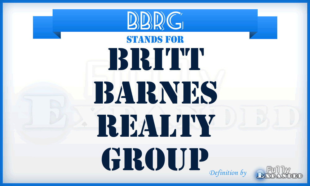 BBRG - Britt Barnes Realty Group
