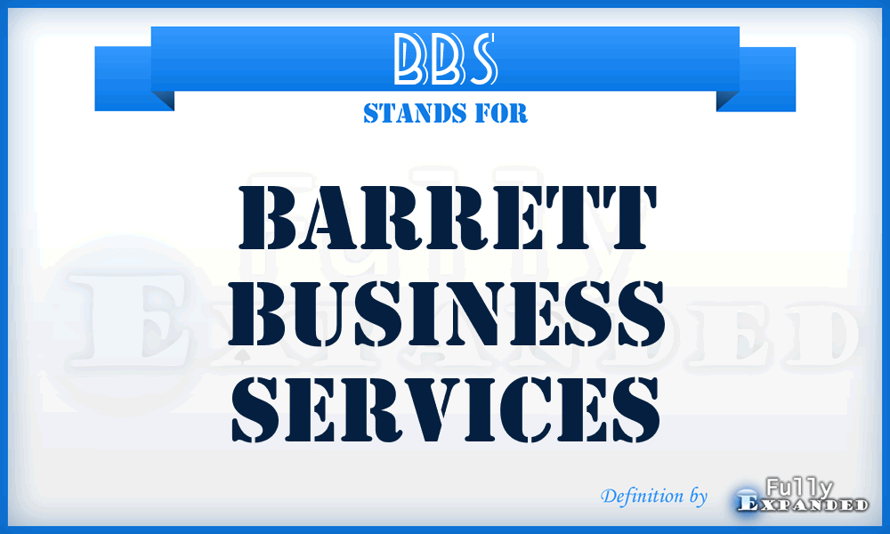 BBS - Barrett Business Services