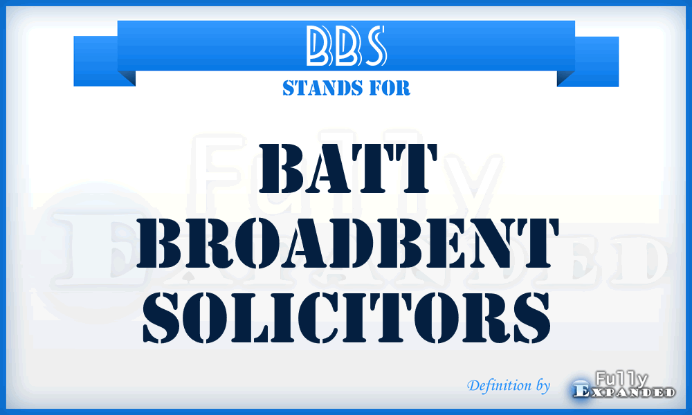BBS - Batt Broadbent Solicitors