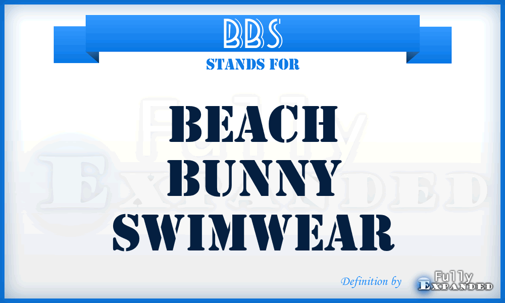 BBS - Beach Bunny Swimwear