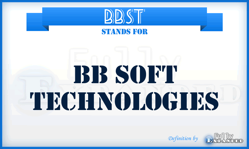 BBST - BB Soft Technologies