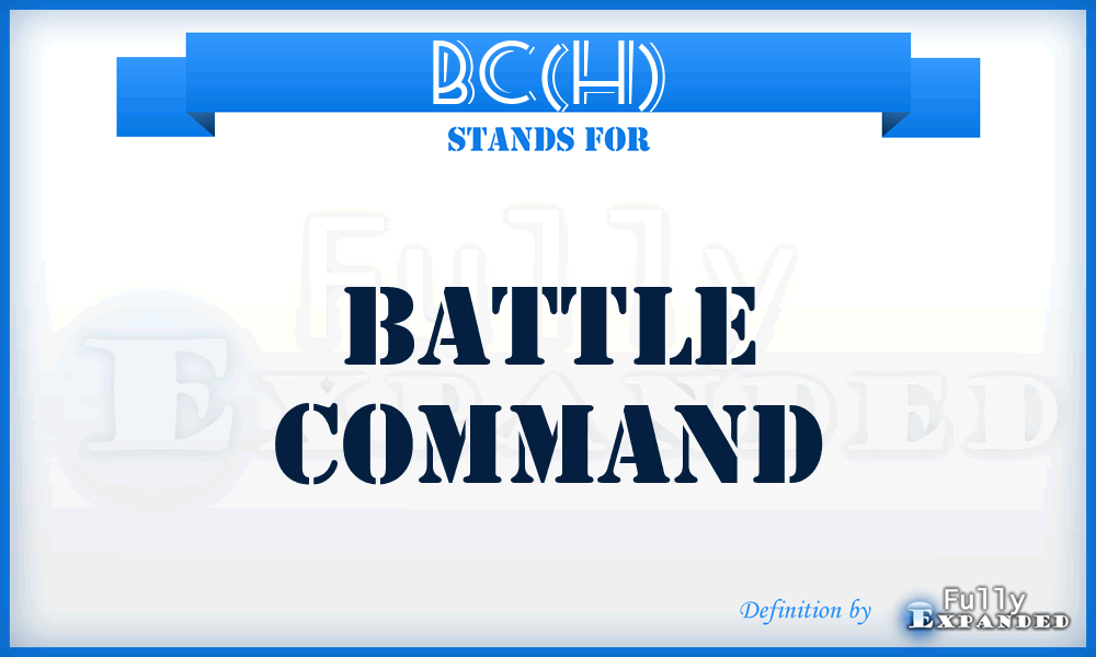 BC(H) - Battle Command