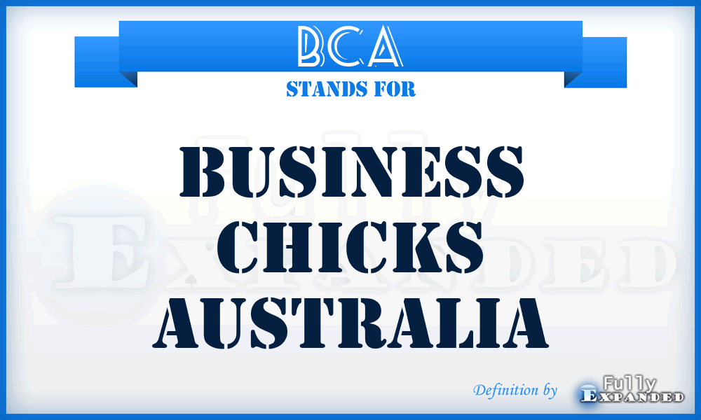 BCA - Business Chicks Australia