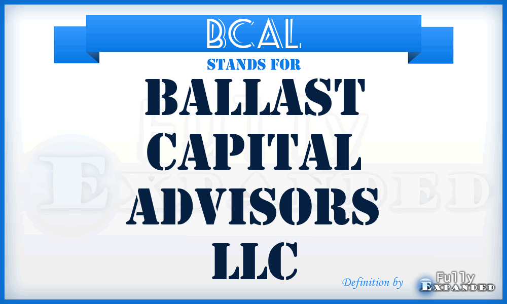 BCAL - Ballast Capital Advisors LLC