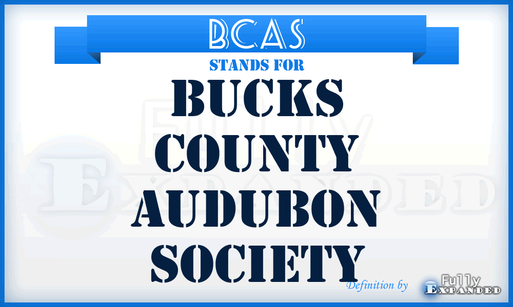BCAS - Bucks County Audubon Society