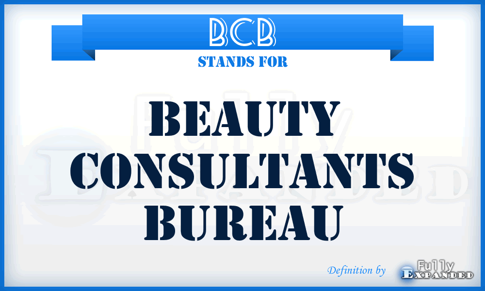 BCB - Beauty Consultants Bureau