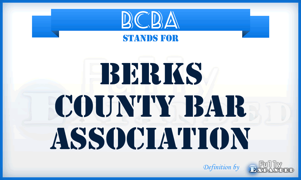BCBA - Berks County Bar Association