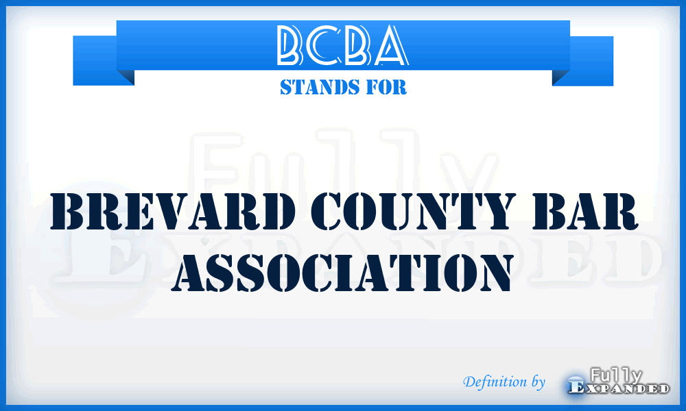 BCBA - Brevard County Bar Association