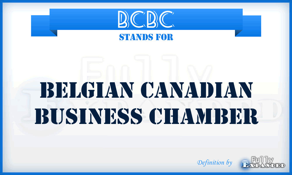 BCBC - Belgian Canadian Business Chamber