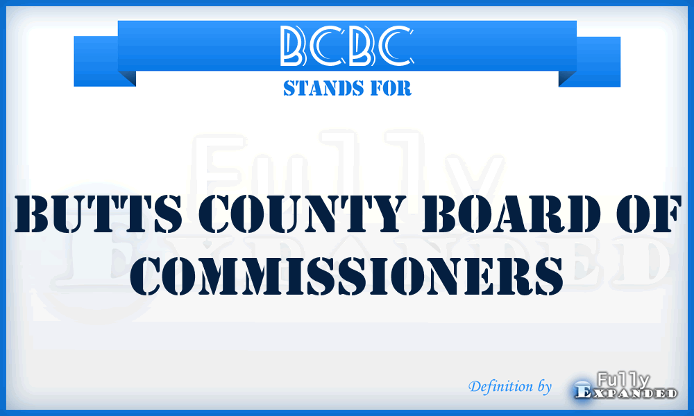 BCBC - Butts County Board of Commissioners
