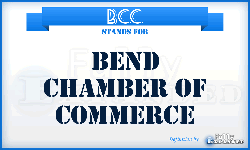 BCC - Bend Chamber of Commerce