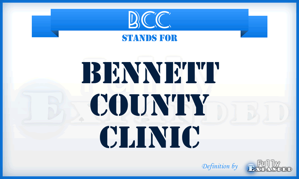 BCC - Bennett County Clinic