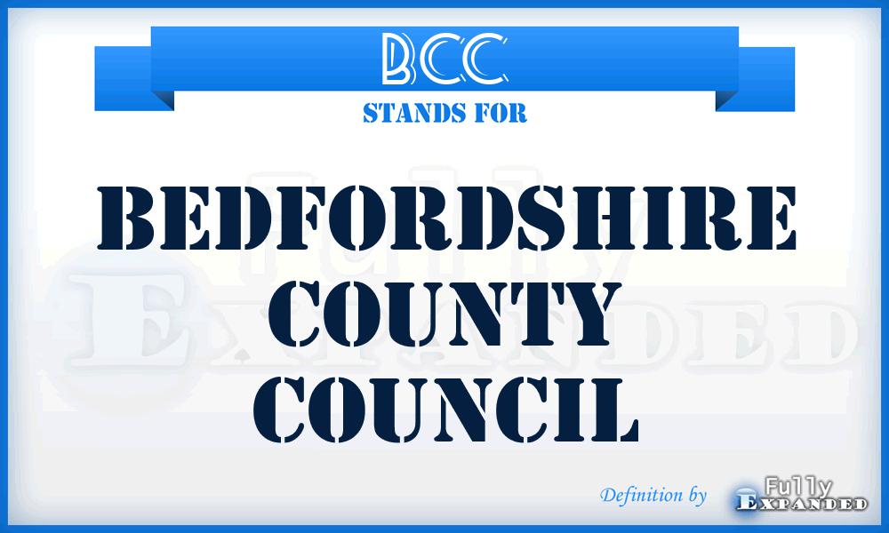 BCC - Bedfordshire County Council