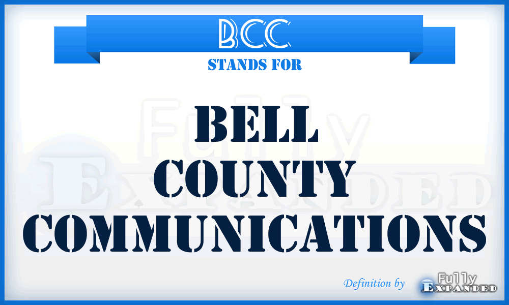 BCC - Bell County Communications