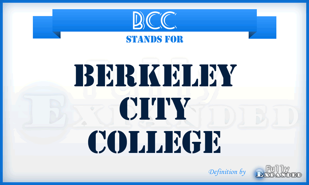 BCC - Berkeley City College