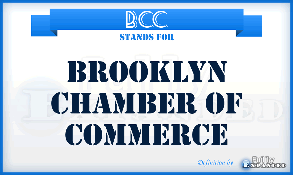 BCC - Brooklyn Chamber of Commerce