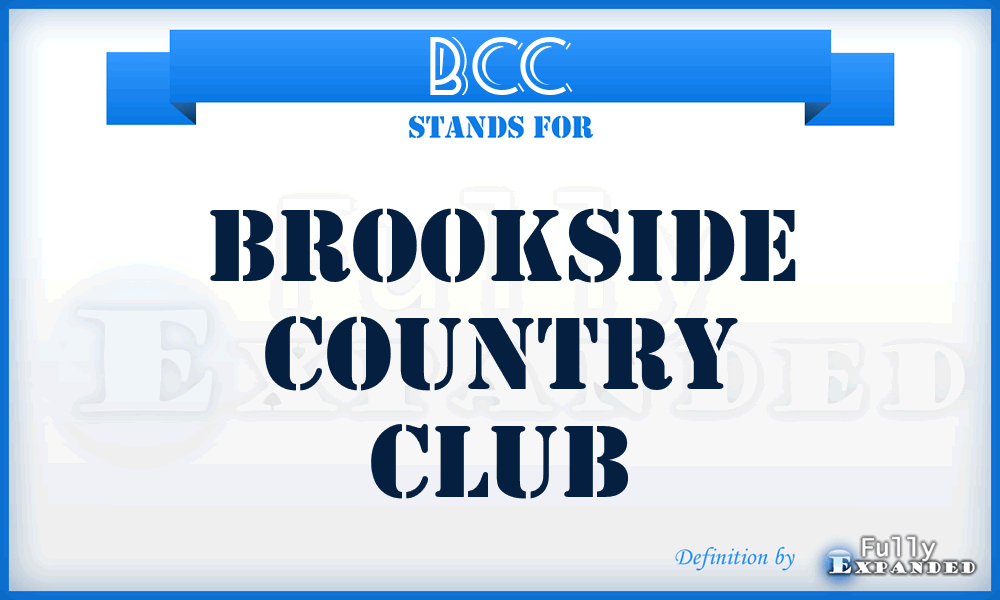 BCC - Brookside Country Club