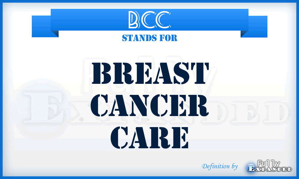 BCC - Breast Cancer Care