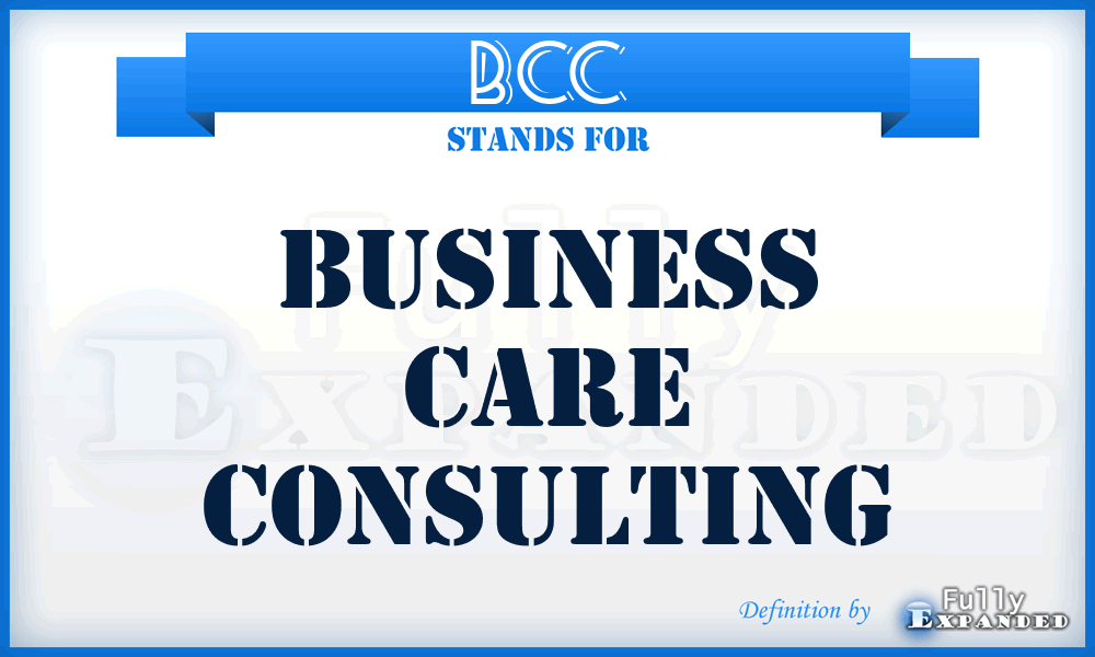 BCC - Business Care Consulting